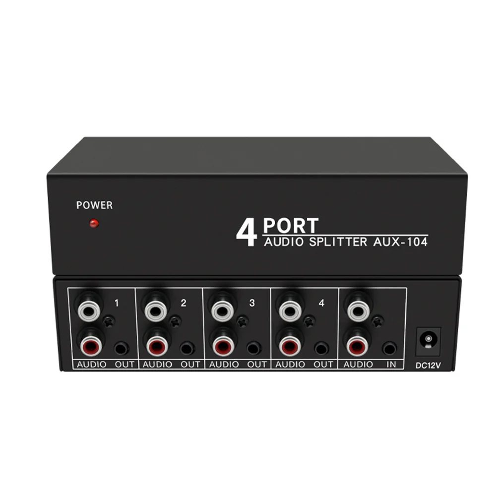 Divisor RCA 1×4 Estéreo – Para PC y Altavoces - imagen 2