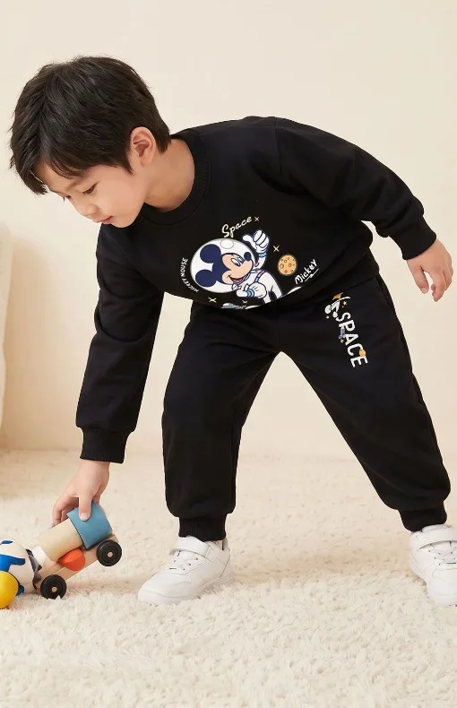 Herbst-Winter Jungen O-Ausschnitt Hoodies und Lange Hose Zweiteilige Sets Kinder Mode Trainingsanzug Kinder Sweatshirt Anzug Pullover Set – Detail 11