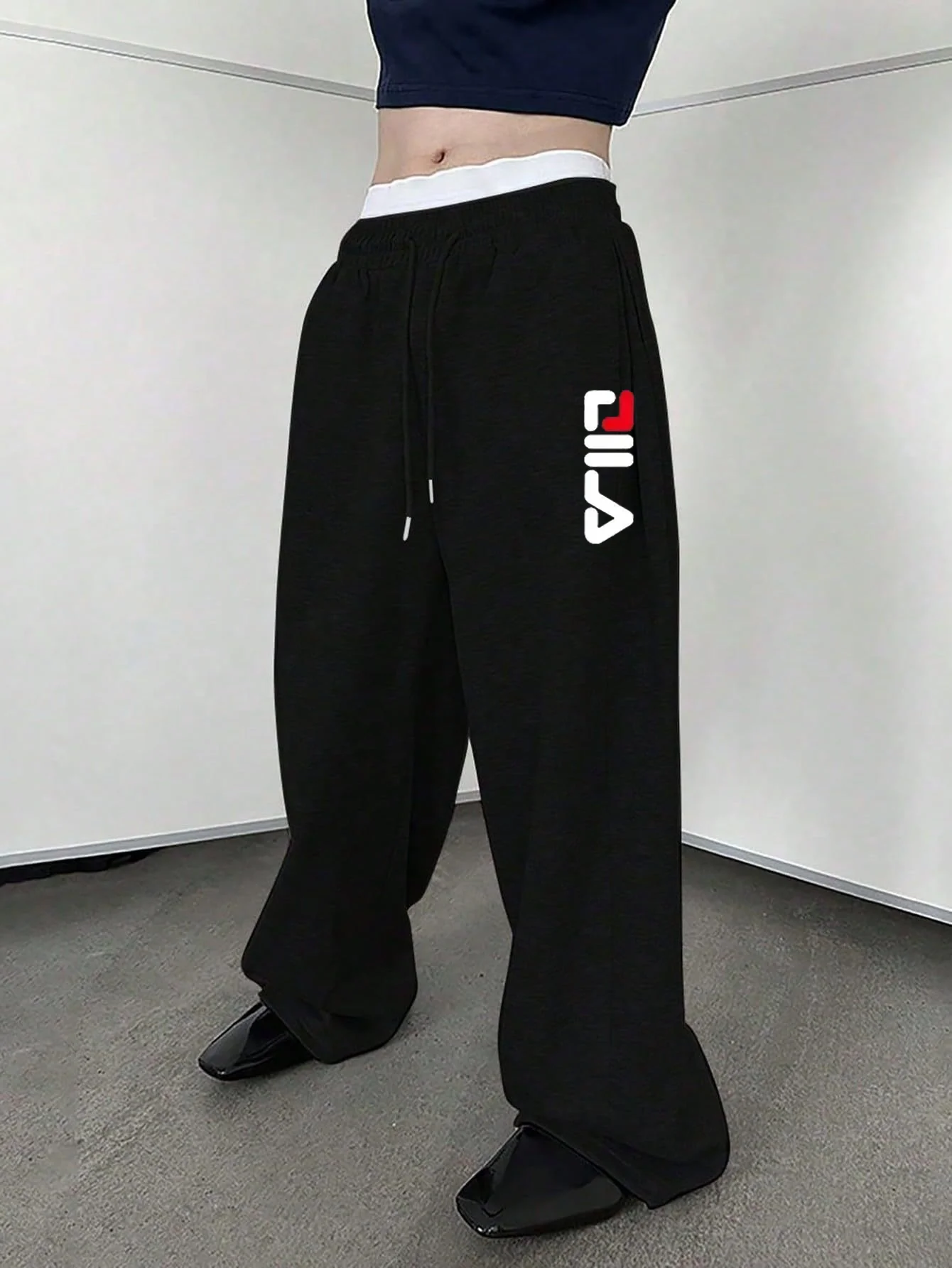 

Мужские модные люксовые брюки 2026 года, унисекс, универсальные, прямые, широкие, свободные спортивные брюки