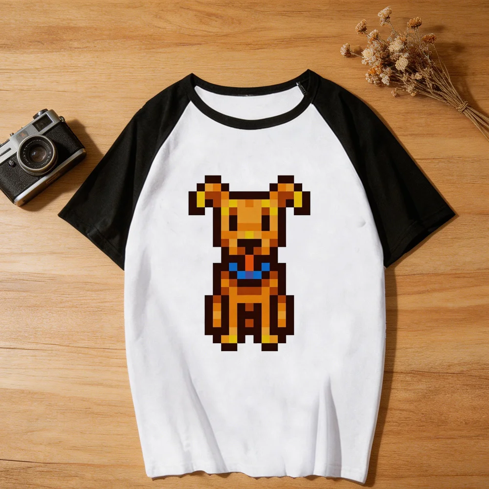 Stardew Valley t-shirt female meme cute funny y2k top tees Psychedelic gyaru streetwear scene  party view 3