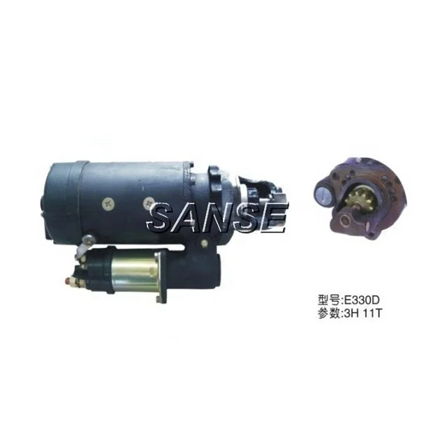 

high quality 24V 11T 3 Holes starting motor of C13 starter motor for E345 E330D Sanse