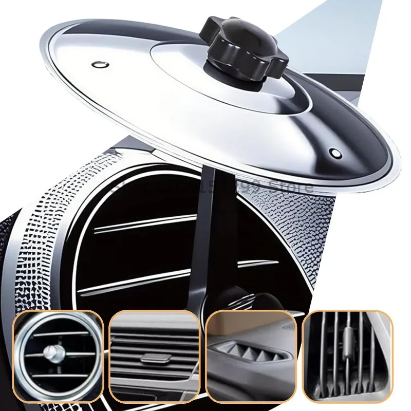 Car Crash Cymbal Air Vent Mini Drum Car Hand-Shooting Cymbals Car Drum Cymbal Air Vent Musical Instrument for Car Interior