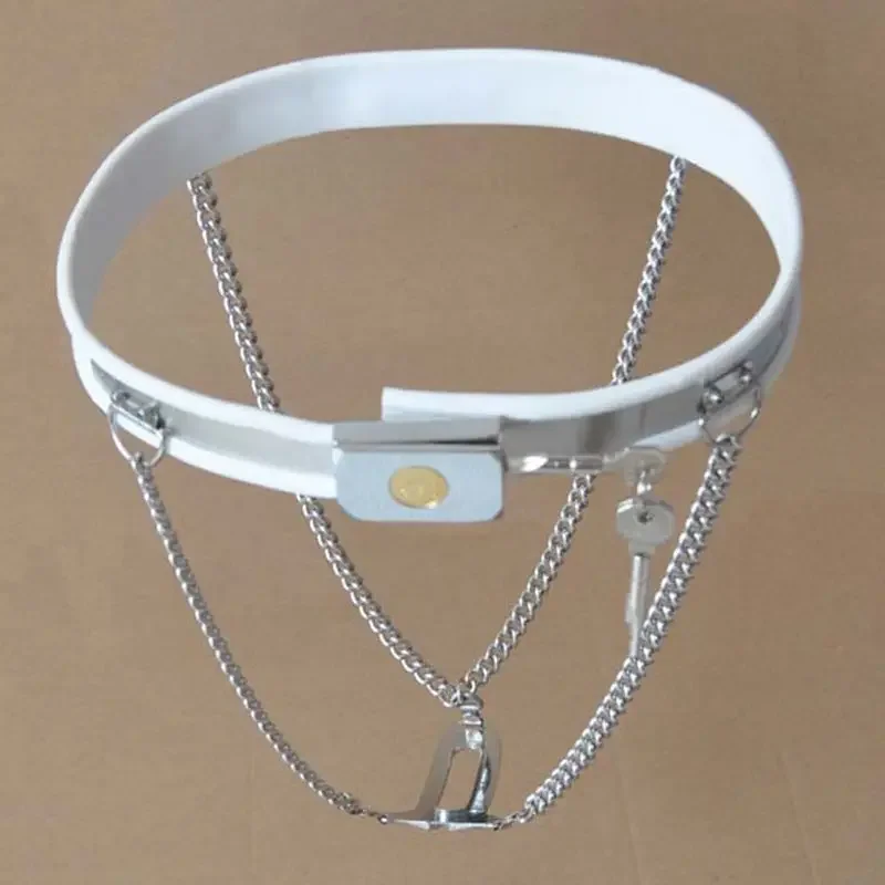 Female Invisible Chain Chastity Belt Stainless Steel Adjustable Strapon Pants New/old Chastity Lockable Chastity Pants Sex Toy