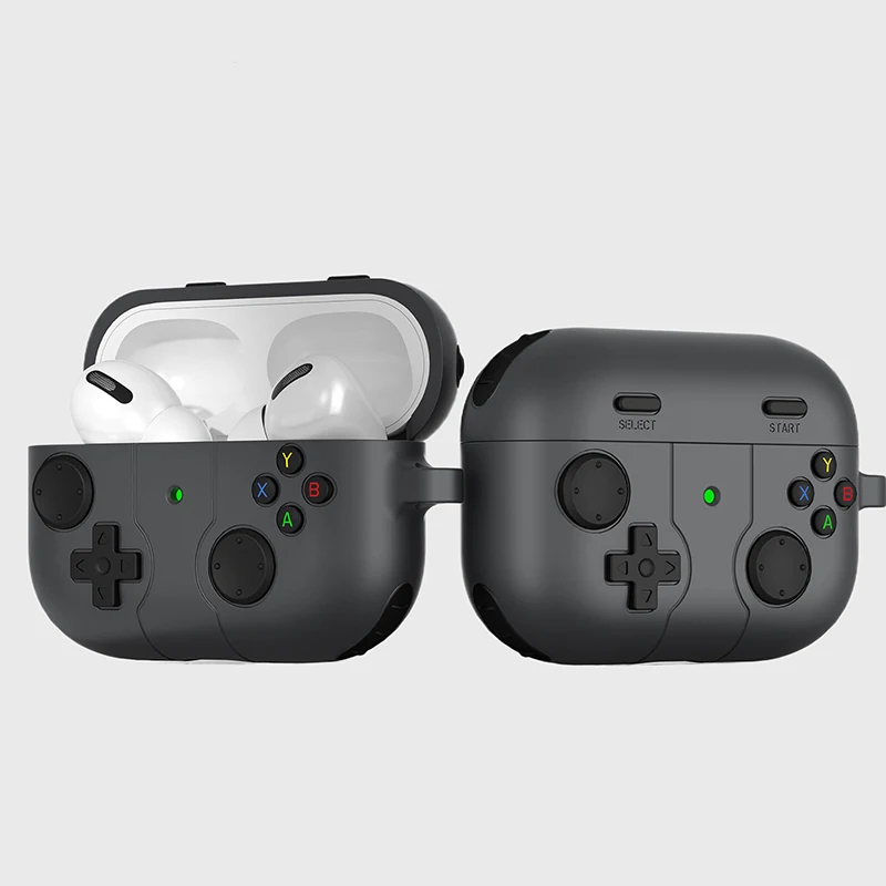 Cartoon-Spielhülle für AirPods Pro 2, stoßfeste, schützende, wasserdichte Hülle mit Hakenzubehör für Air Pods 3 4.