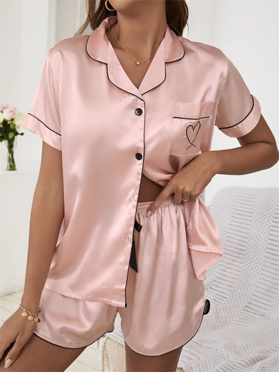 Pyjama Court Femme Été Wikoan – Ensemble Coton Débardeur + Short – Respirant, Sexy Et Confortable S-XXL