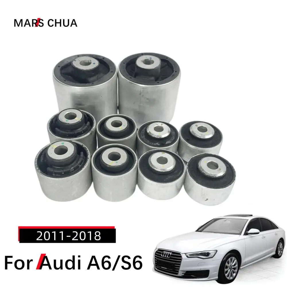 10pcs Original 4H0407515B 4G0407183A 4G0407183B 4E0407181B 8K0407182B Swing Arm Bushing Kit for Audi A7 Sportback(2011-2018)