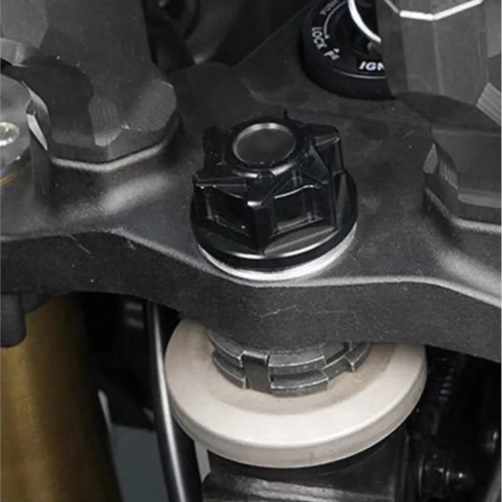 

FOR YAMAHA FZ09 FJ09 XSR900 MT-09 TRACE ABS T7 XTZ TENERE 700 Motorcycle Steering Stem Nut Screw Cover Accessories 2022 2023
