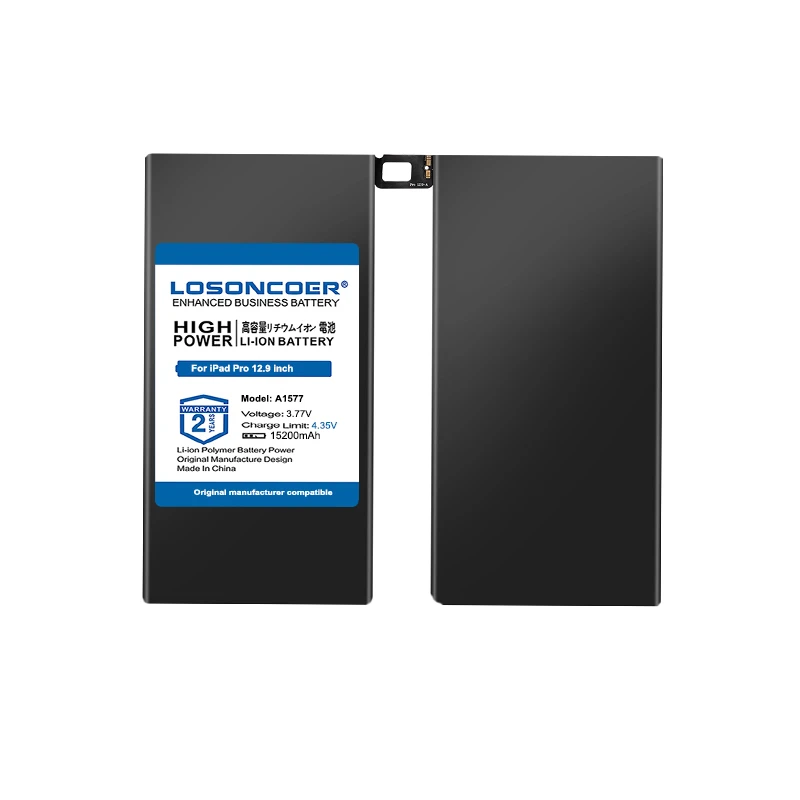 100% Original LOSONCOER 15200mAh A1577 Tablet Battery For Apple iPad Pro 12.9 A1584 A1652 A1577