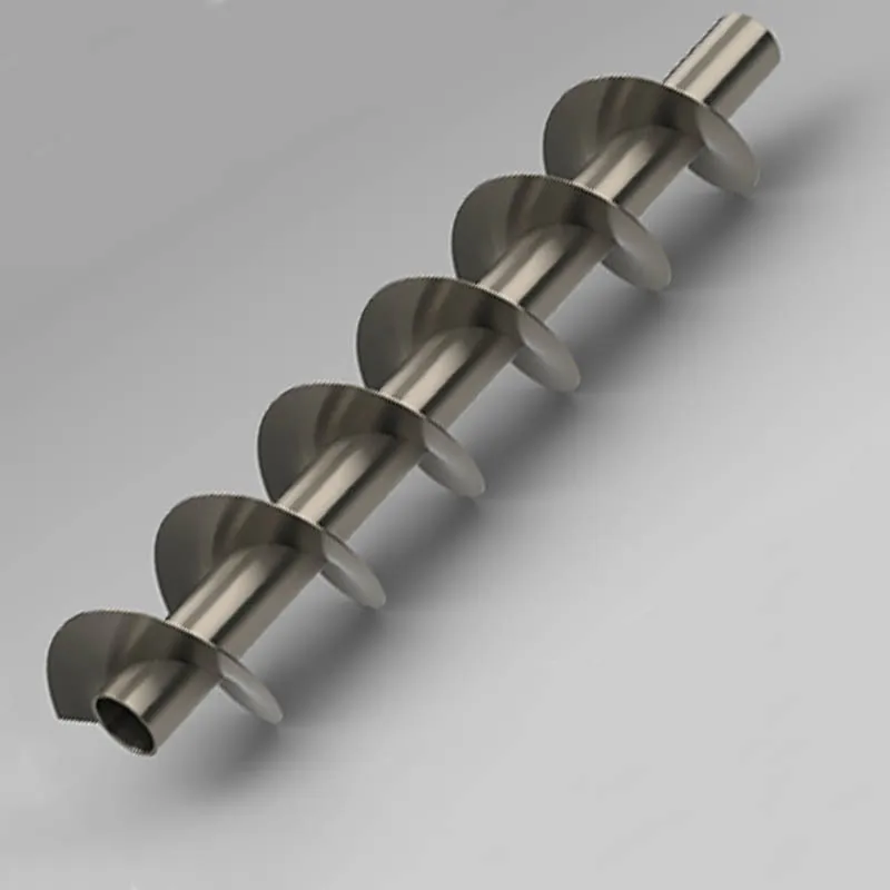 Custom Stainless Steel Shafted Screws Conveyors Endless Screws Spiral Spare Parts Continuous Mechanical Handling Equipment