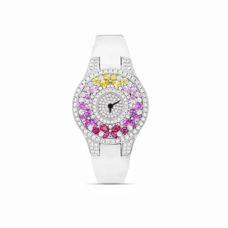 

Luxury Brand Woman Watch Qualities Diamond Emerald Watches Ladies Leather Brcalaet Elegant Montre Femme watch for women