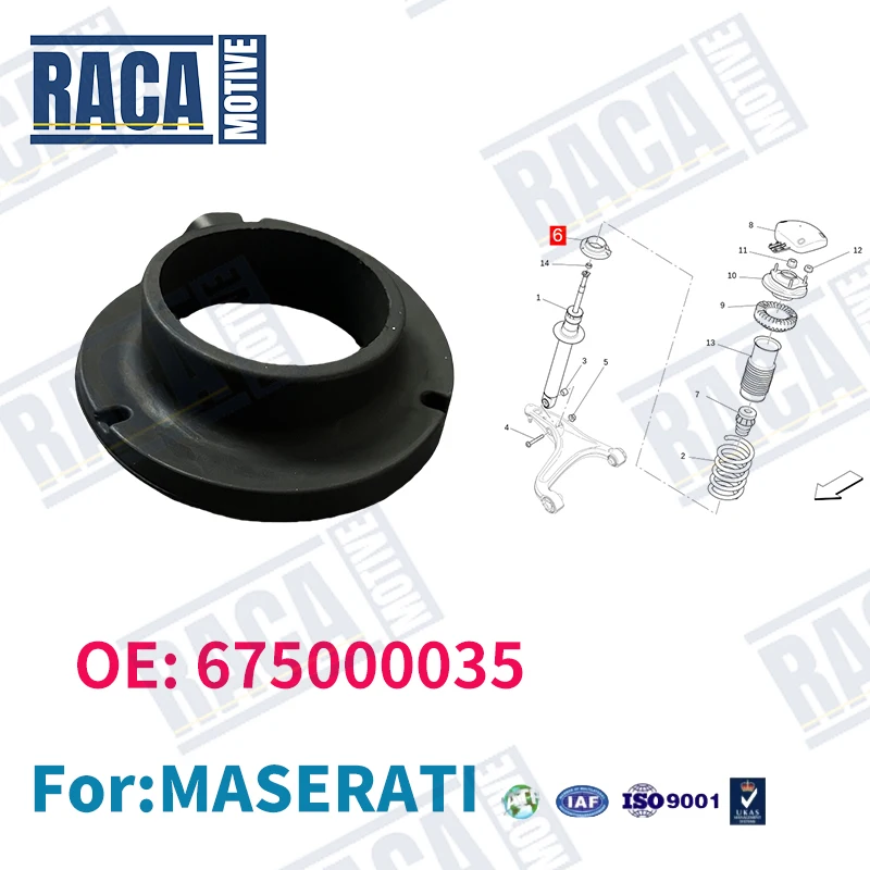 

For Maserati Ghibli Quattroporte M156 M157 1PCS/2PCS Front Shock Absorber Lower Ring 675000035