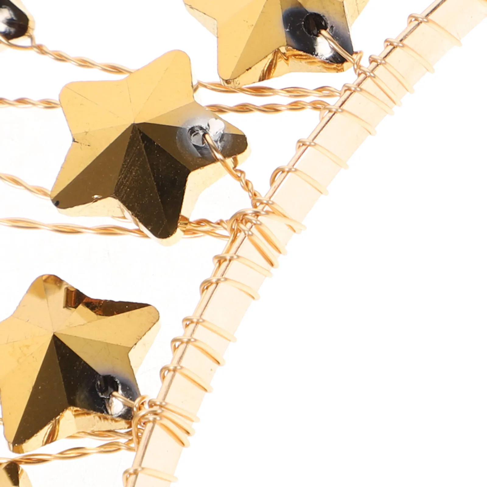 

Elegant Star Crown Hair Accessory for Bride Wedding Party Favors Delicate Headdress Women Fashion Lightweight Grip Design