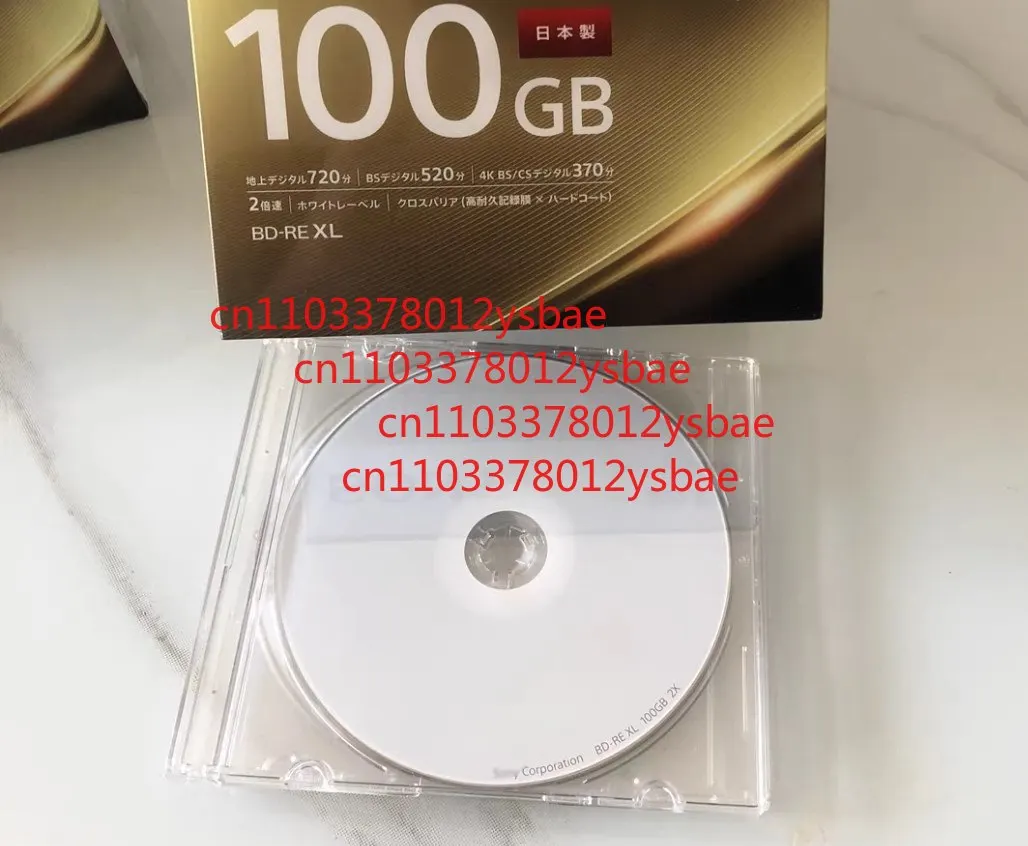 BDRE 100GB Blu-Ray Disc Rewritable FOR SONY BD-RE XL 2X 720MIN 4K Bluray BDXL BDR 100g 1PC