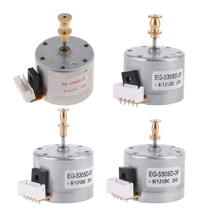 10pcs EG530SD-3F DC5-12V 3-Speed 33/45/78 RPM Metal Turntables Motor Copper Sleeve Motor for Turntable Record Player