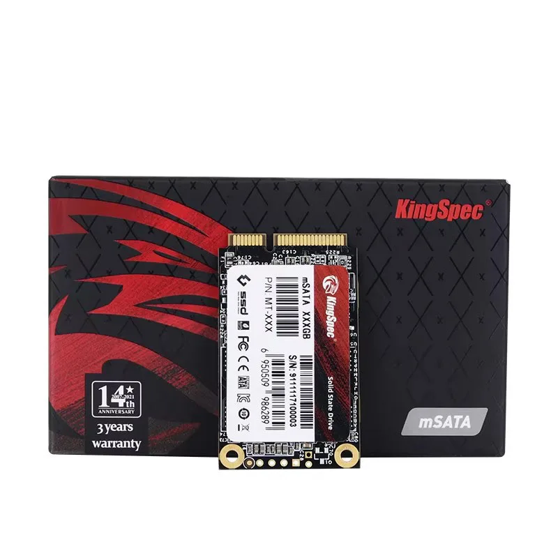 KingSpec MSATA Internal Hard Drive 128GB 256GB 512GB 1TB 2TB MINI SATA3 Internal SSD Hard Disk Notebook PC