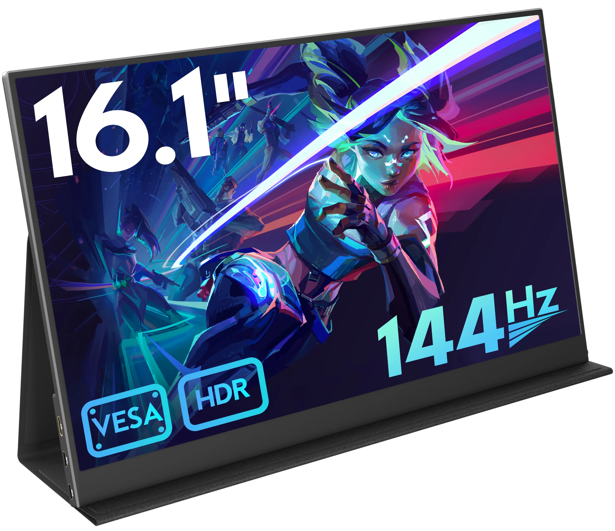 

Amoudo 16 "1920*1080P 144 Гц портативный монитор 100% sRGB 500Cd/m2 дорожный дисплей для портативного компьютера Deck переключатель для ноутбука PS4 PS5