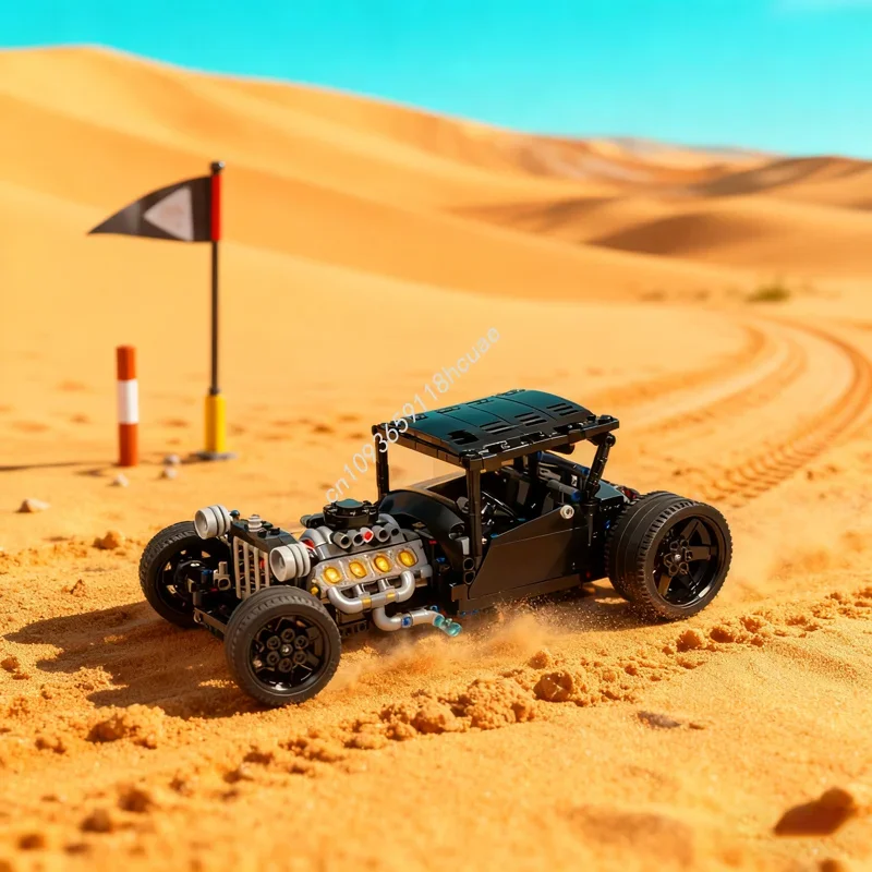 842-teiliges MOC Modell B Bucket Hot Rod Technik-Bausteine Kreatives Lernspielzeug Weihnachtsgeschenke Kindergeburtstag