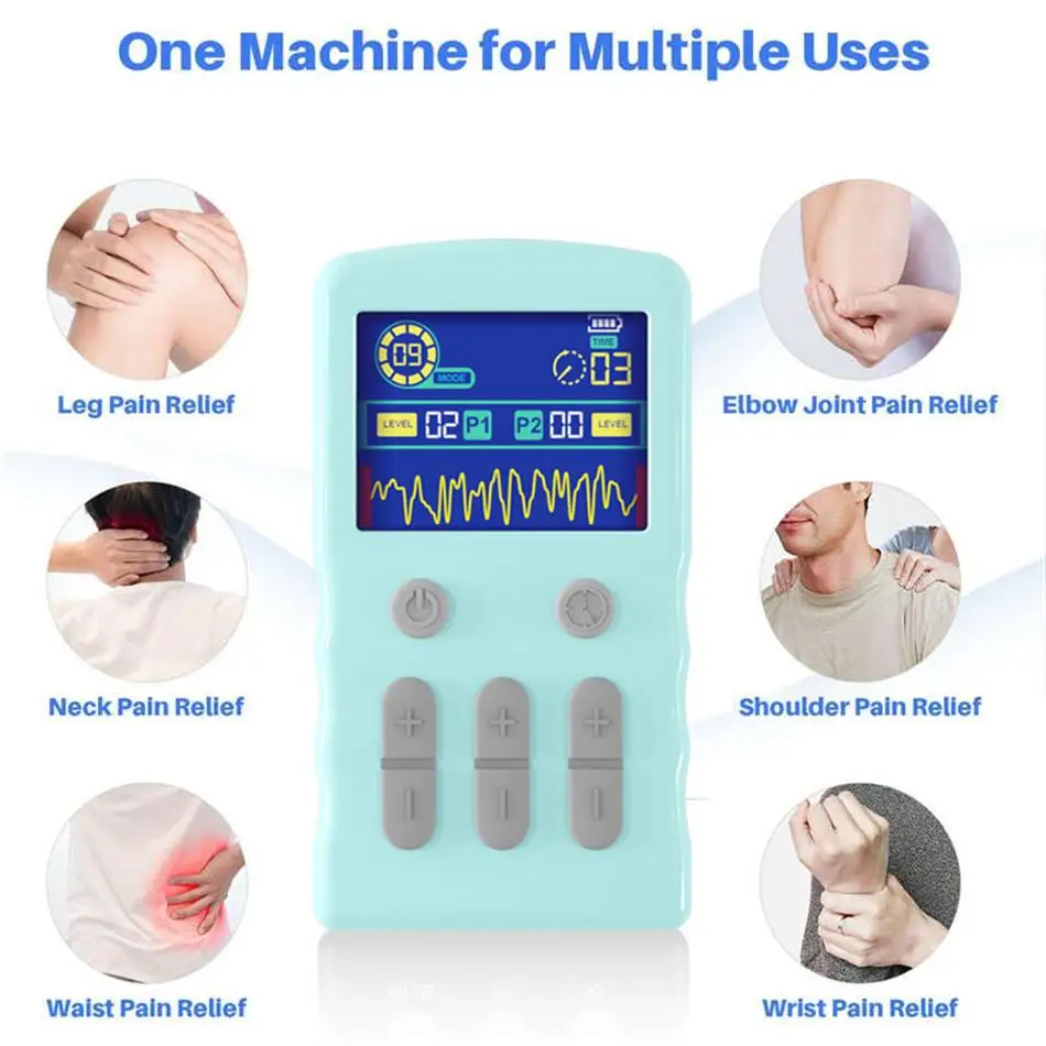 Myostimulation Apparatus TENS Machine EMS Muscle Stimulator Electronic Pulse Massager Low Frequency Physiotherapy Device