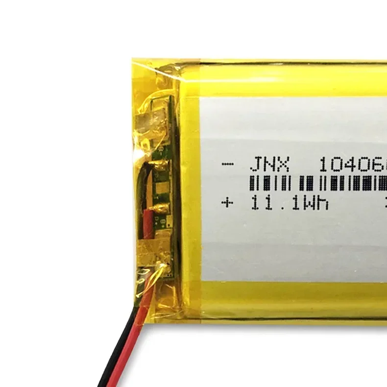 New 104060 3.7V 3000mAh Polymer Lithium Rechargeable Battery FOR Camera GPS Navigator MP5 DVR Bluetooth Speaker Player