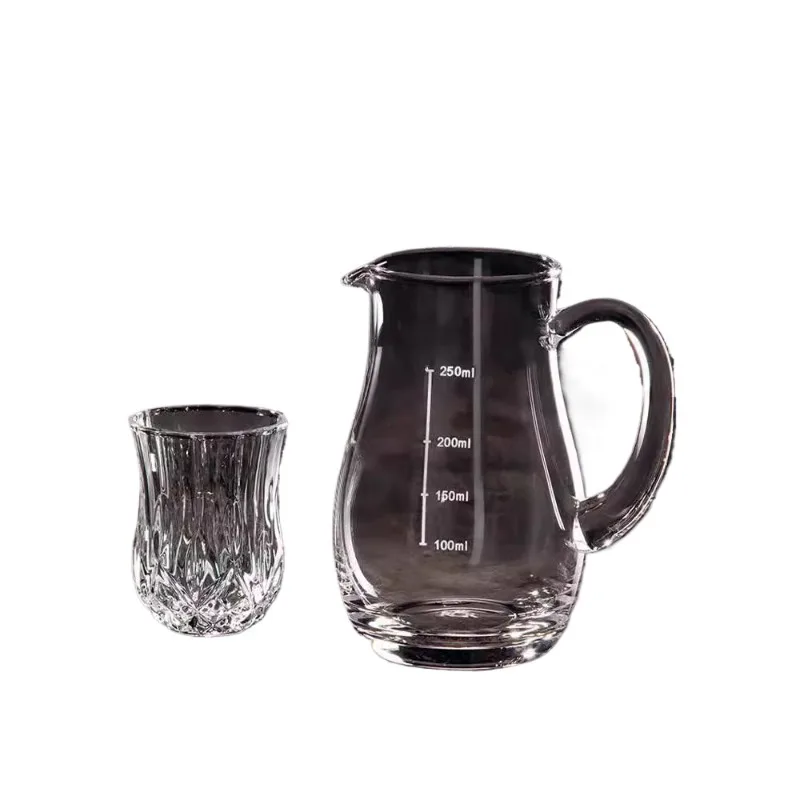 

Two Two Baijiu Cup Set Household Wine Dispenser Crystal Glass Light Luxury High-end Spirits Cup Small