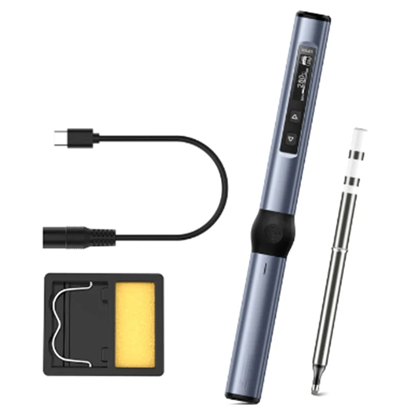 

HS-01 Smart Electric Soldering Iron PD 65W Adjustable Constant Temperature Fast Heat Portable Soldering Iron Station(A)