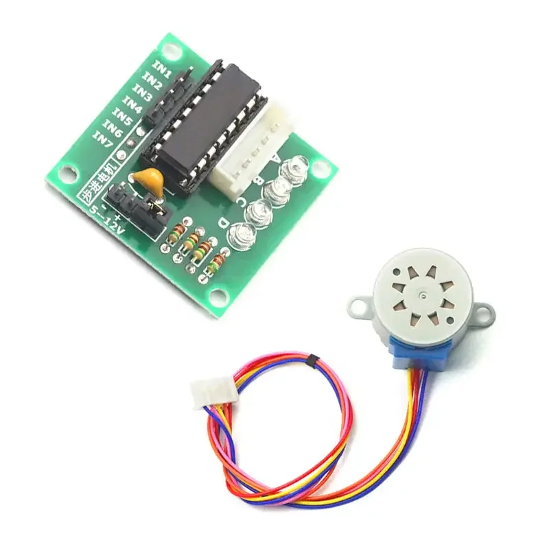 1PCS 28BYJ4 스테퍼 모터 ULN2003 드라이버 보드 4상 5선 5V 스테퍼 모터 감속 모터 모듈 PIC MCU DIY