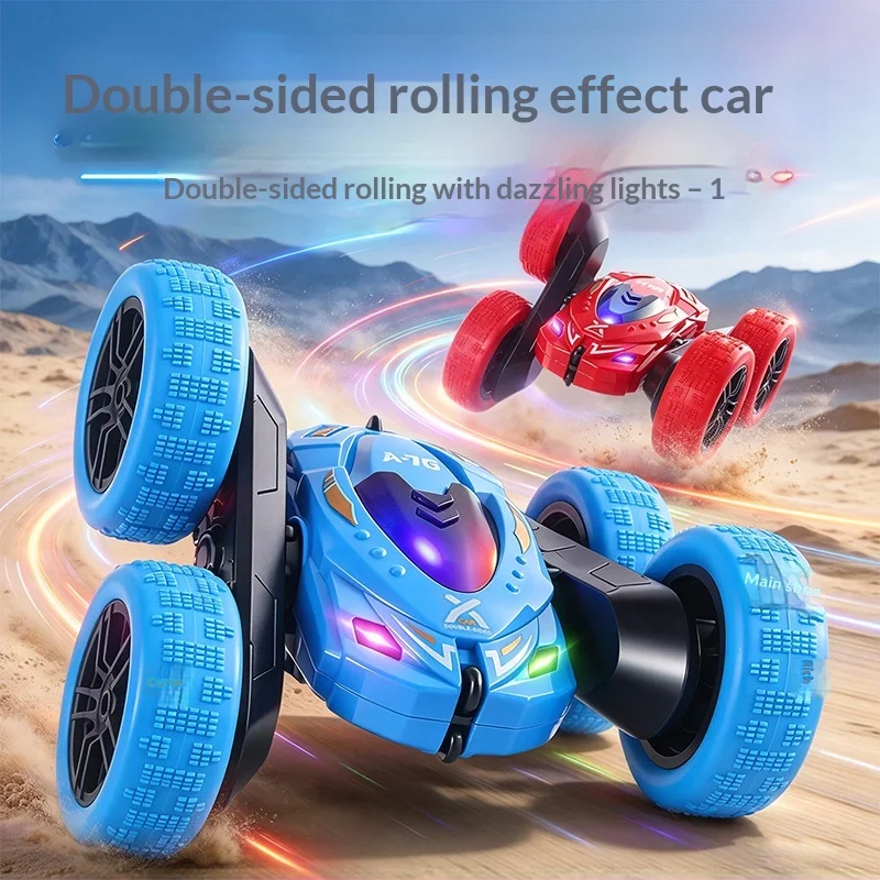 High Speed Rc Stunt Car 4Wd Off Road Drift Vehicle Double Sided Rolling Rechargeable Remote Control Car For All Terrain