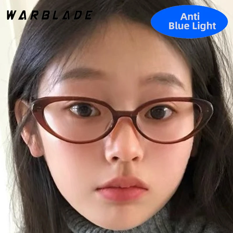 

Retro Cat Eye Small Rice Nail Decorate Optical Glasses For Women Men Luxury Brand Computer Office Work Anti-Blue Light Eyewear