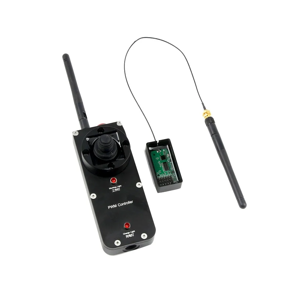 FATJAY KYC-2M-XY-R Joystick Hall de doble motor Control remoto impermeable con bajo consumo de energía para barcos tripados de corto alcance