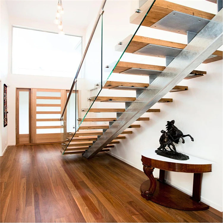 Wooden Stairs Factory Custom Chinese Stairs Popular Style Modern Wooden Stairs