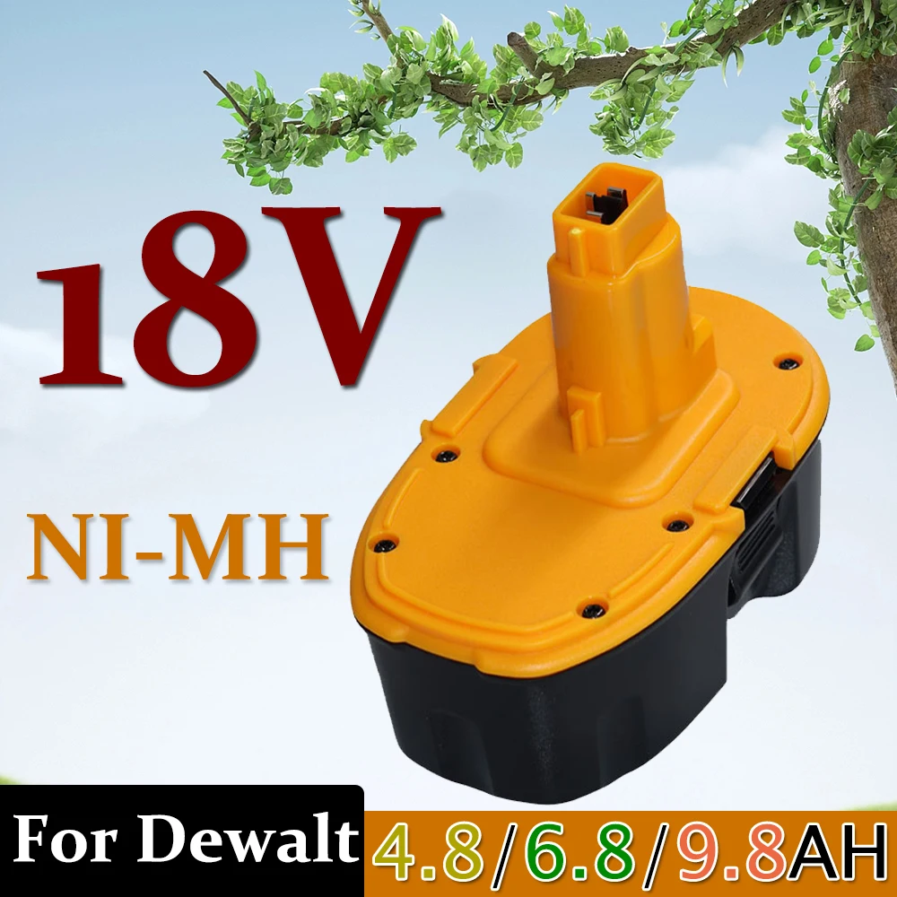 

New 18V 9.8Ah Ni-MH Power Tool for Dewalt DC9096 DE9039 DE9095 DW9098 DE9503 DW9096 Replacement Battery