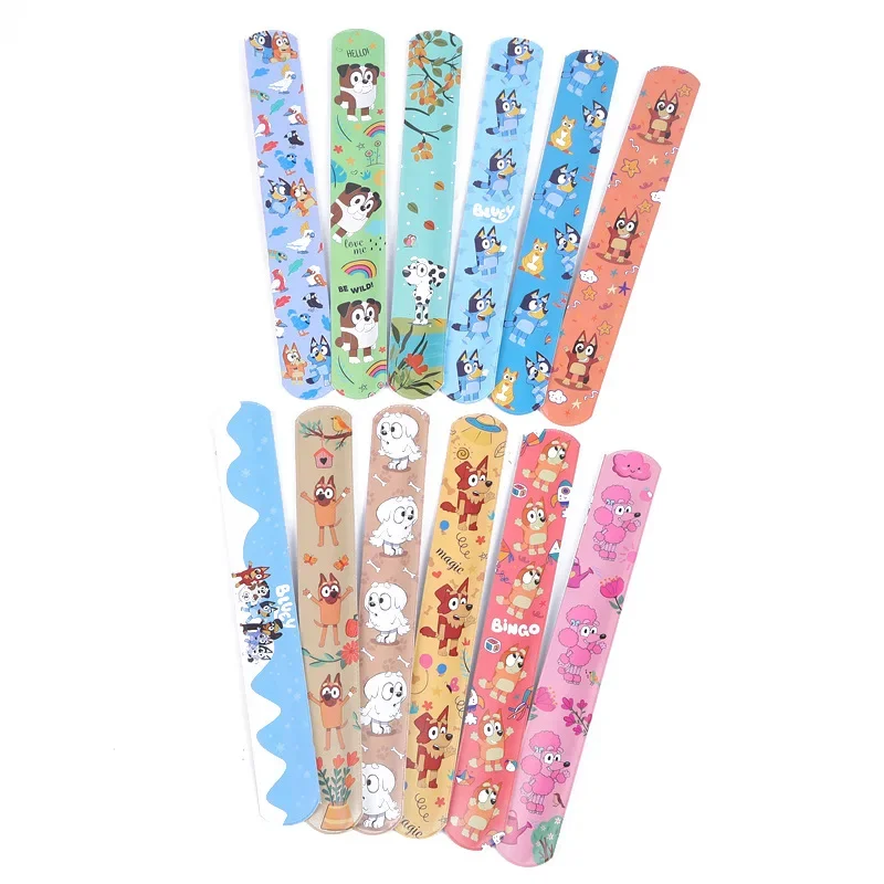 Blueyi Wristband Bingo and His Friends PVC Bracelet Anime Kids Party Pat Bangles Cosplay Classic Toys Decoration Gift Hot Sales