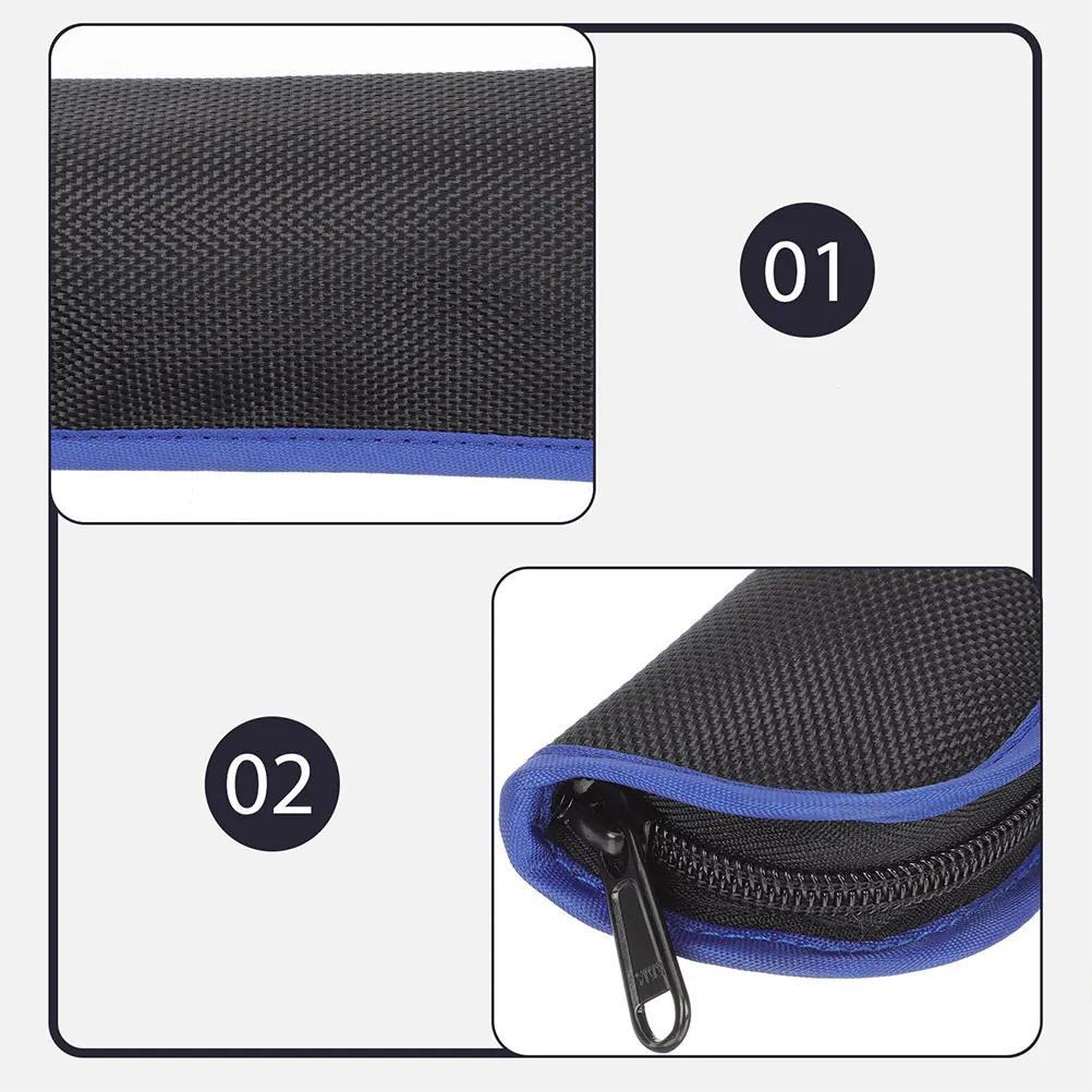 

2pcs Flute Storage Bag Oxford Cloth Waterproof Protective Case Portable Lightweight Wind Instrument Organizer Accessory