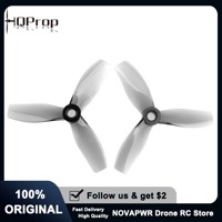 HQProp D76mm X3 3Inch Cinewhoop Propeller (2CW+2CCW) Polycarbonate Grey for FPV Drone