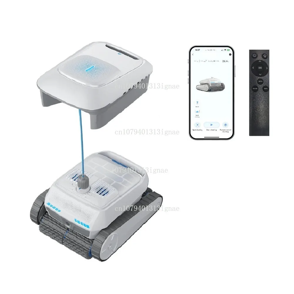 Cordless AI Pool Cleaner Automatic Clambing Wall Robotic Swimming Clean Water Surface Ultrasonic Underwater Robot Vacuum