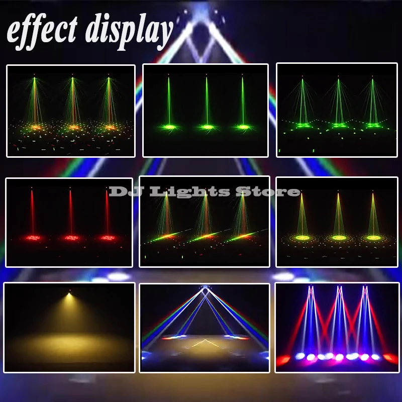 جديد الدورية شعاع الليزر ستروب 3 في 1 LED تتحرك رئيس التحكم عن بعد DMX512 DJ ديسكو بار نادي حفل زفاف المرحلة تأثير الضوء