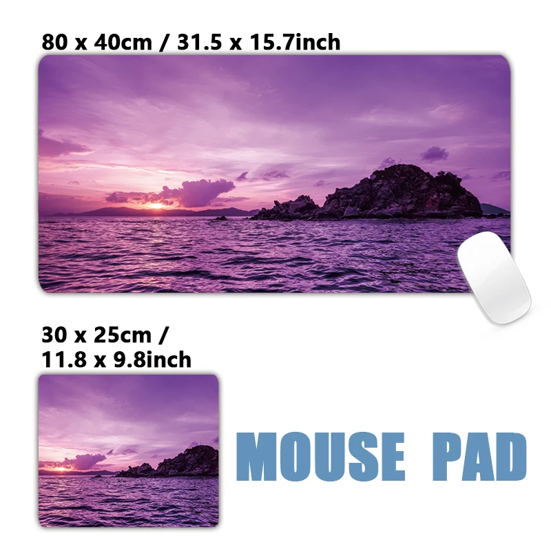 Beautiful natural scenery Afterglow Sunset XXL Computer Laptop Mousepad Desk Mat Locking Edge Mouse Mat