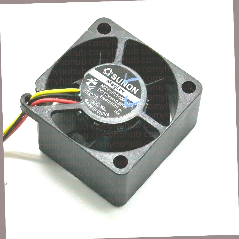 SUNON MC30151V1-000U-G99 DC 12V 0.65W 30x30x15mm 3-Wire 40x40x20mm Server Cooling FanIndustrial Equipment Ventilation