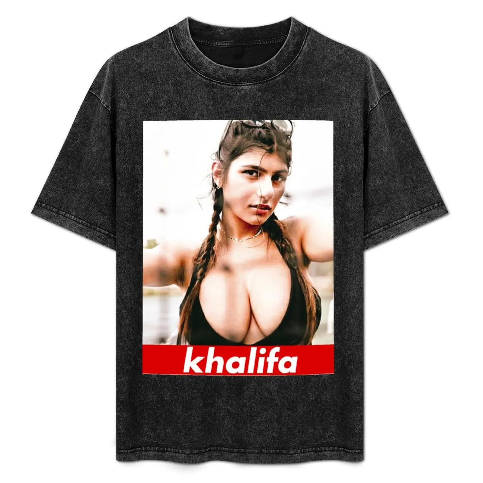 

Khalifa T-Shirt oversizeds cotton graphic tees Men's cotton t-shirt