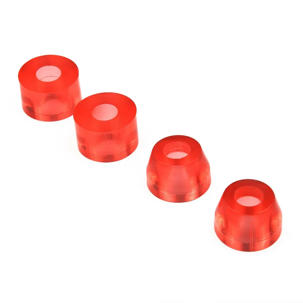 4x เปลี่ยนจุดถ้วยสําหรับสเก็ตบอร์ด Longboard อุปกรณ์เสริมโช้คอัพ Bushings เครื่องซักผ้า Pivot Tube สเก็ตบอร์ด Bracket