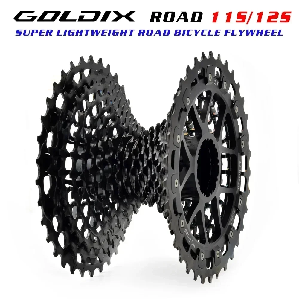 

GOLDIX SLl 11/12-28/30/32/34T Bicycle Cassette Flywheel CNC Road Bike 12/11S Ultralight Freewheel 12Speed K7 Gravel 11V Sprocket