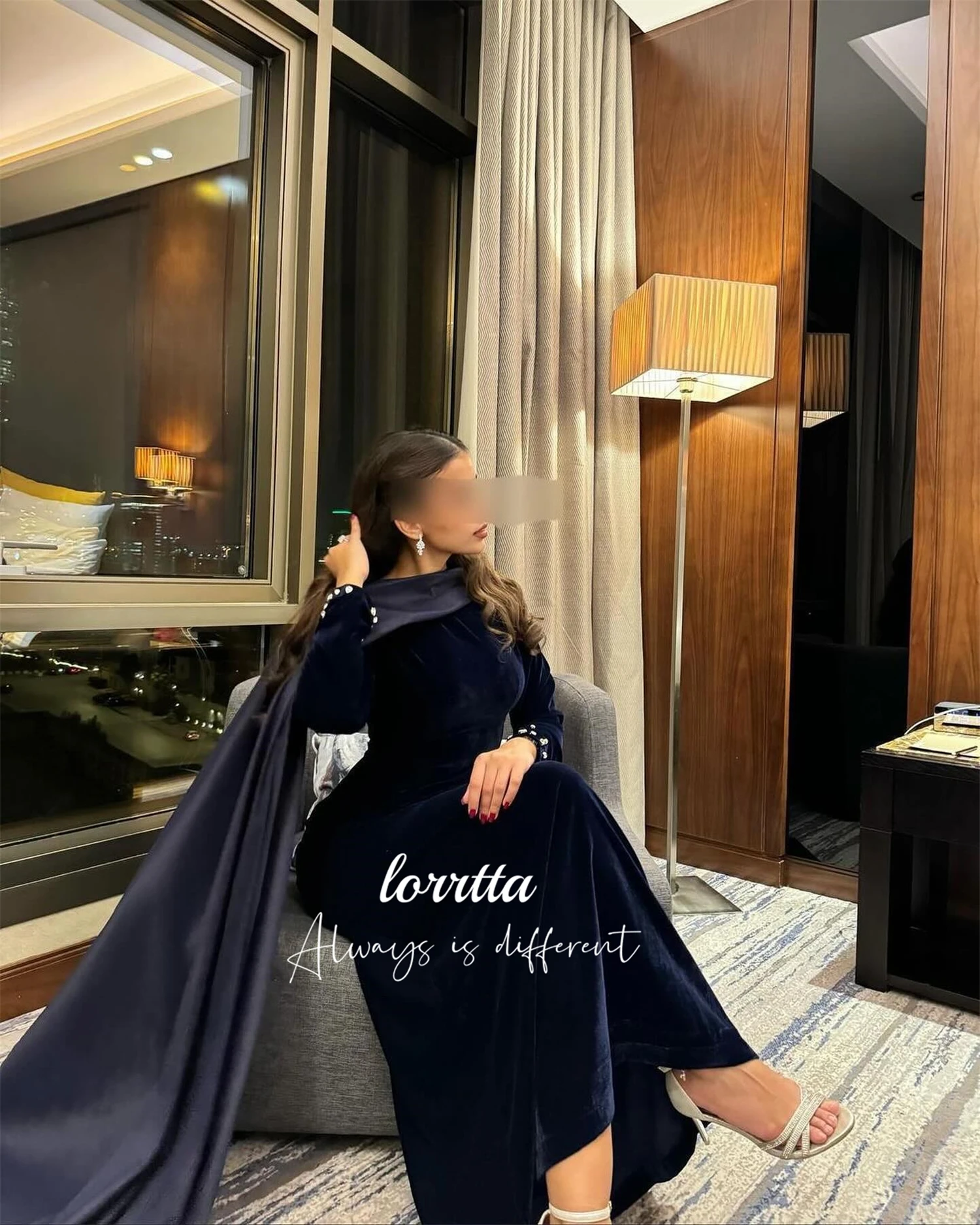 

Lorrtta Evening Dress Long Sleeves Grace Elegant Party Dresses 2025 for Wedding Robe De Soiree Femmes Ball Gowns Gala Customized