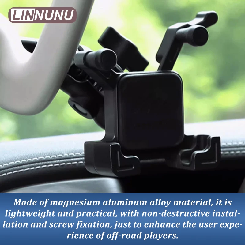 LINNUNU A-pillar phone holder Car Phone Holder For Great Wall GWM WEY TANK 300 2023 Car Styling Bracket GPS Stand Accessories