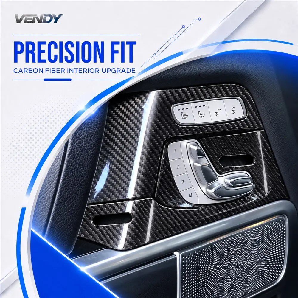 Real Carbon Fiber For Mercedes Benz G Class W464 2019-2025 Seat Switch Panel Cover Trim Modified Parts Accessories 2021 2022