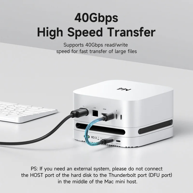 ハギビス USB C ハブ Mac mini M4/M4 Pro 用 40Gbps M.2 SSD