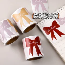 Bow Sealing Sticker High-end Cute Guka Hand Account Material Cup Gift Box Decoration Sticker