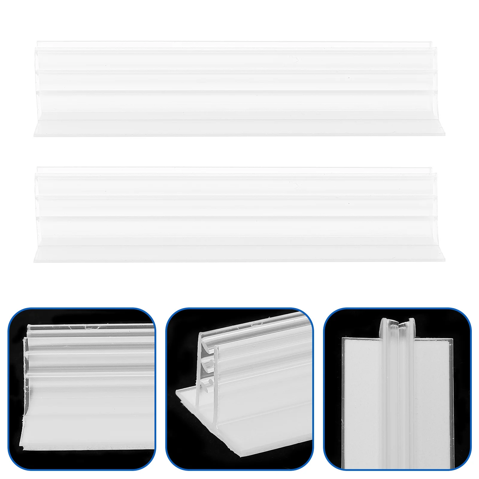 

10Pcs Advertising Clamp PVC Shelf Advertising Clip Easy Install Supermarket Store Sign Holder Display Stand Poster Clamp