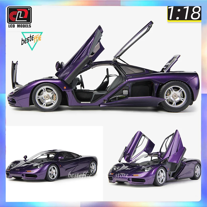 Lcd Car Model 1/18 Mclaren F1 Xp5 Car Model Simulation Alloy Room Ornament Display Cars Model Boy Collection Christmas Toy Gift