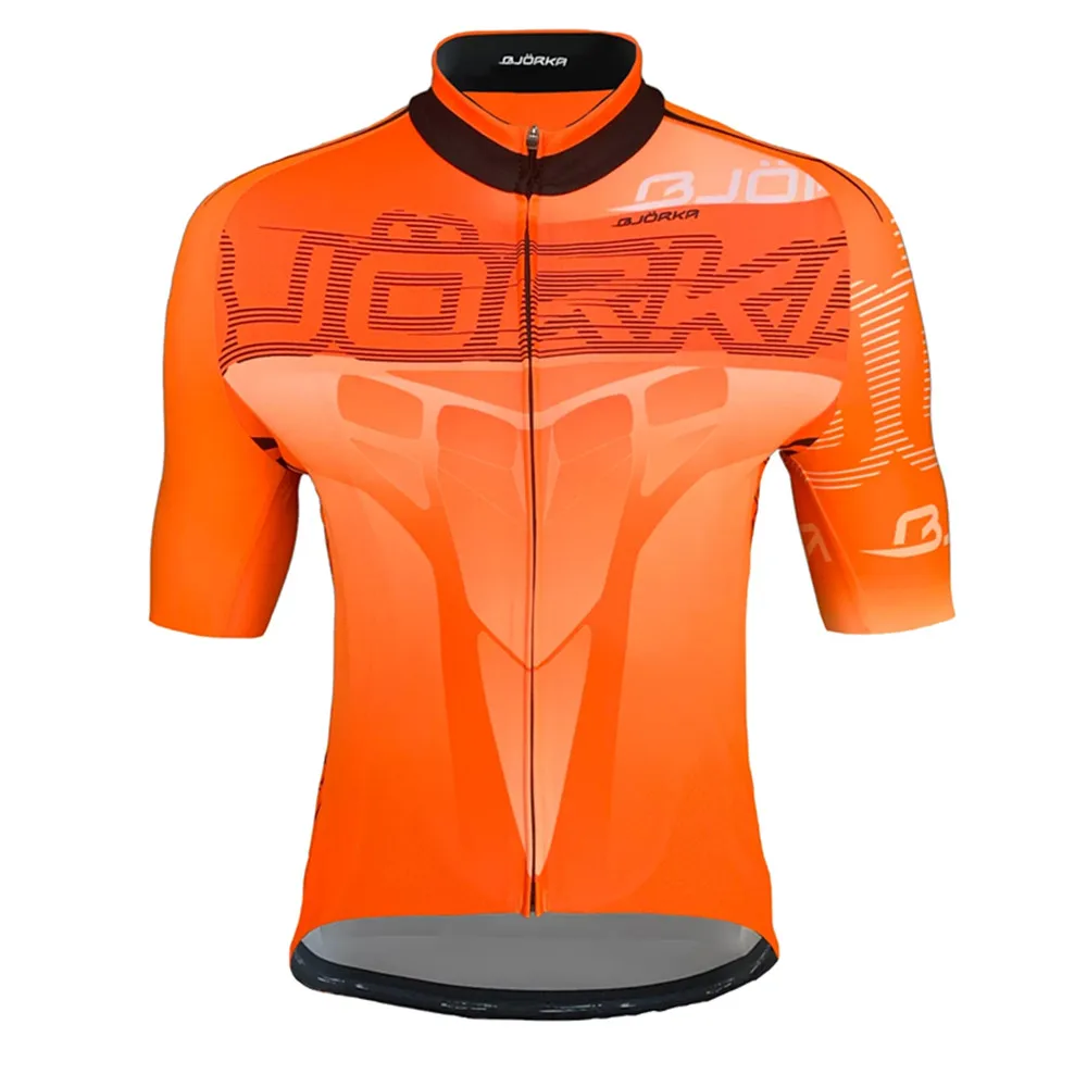 Bjorka New Summer Men\'s Short Sleeve Aero Cycling Jerseys Malloit Ciclismo Hombre Road Bicycle Mtb Clothing Quick Dry Shirts