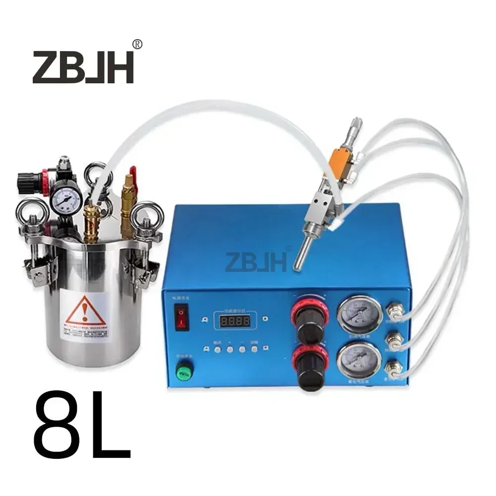 High frequency spray dispensing kit 1pcs 8L stainless steel pressure tank + 1pcs spray valve + 1pcs fully automatic atomization